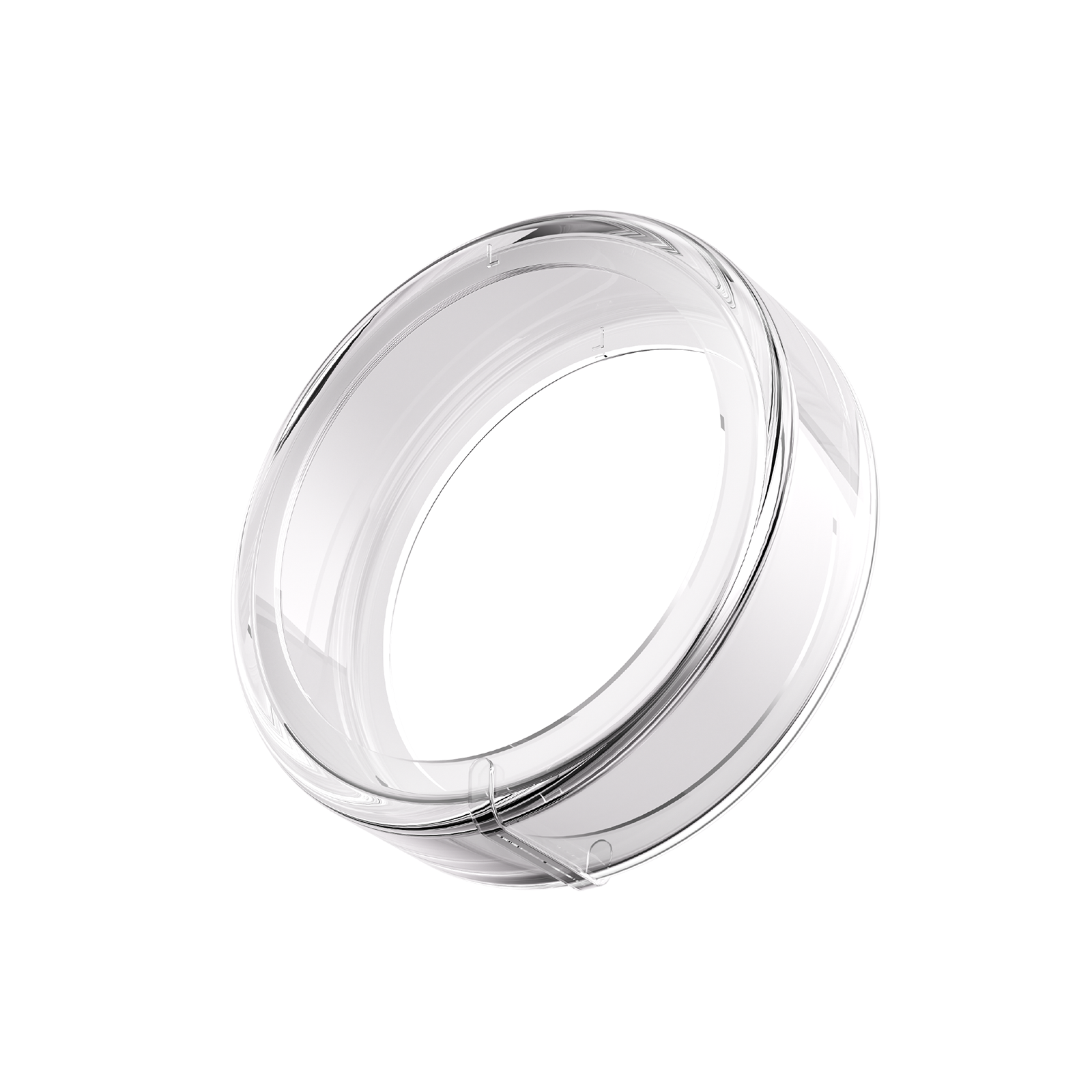 Transparent medical silicone ring protector. Lightweight, hypoallergenic design for smart ring protection.