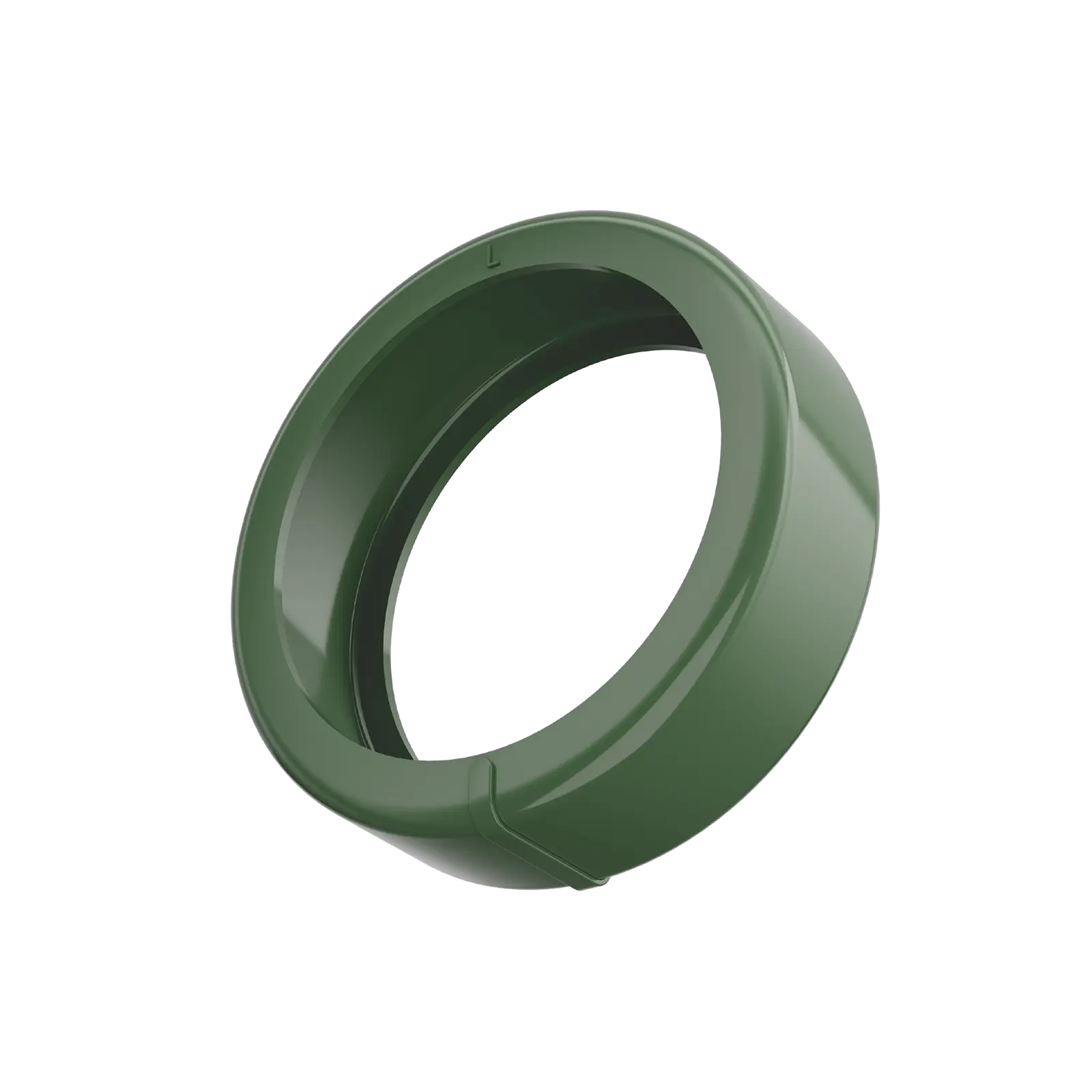 Green silicone ring protector for smart ring. Hypoallergenic and lightweight for sleep monitoring.