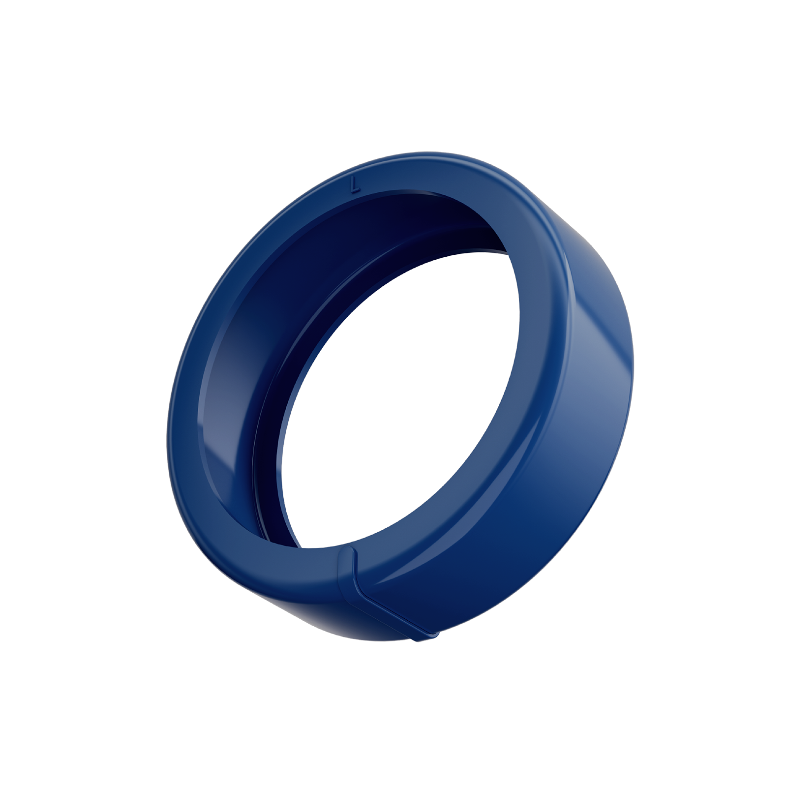 Blue medical silicone ring protector. Lightweight, hypoallergenic design, ideal for sleep monitoring and health tracking.