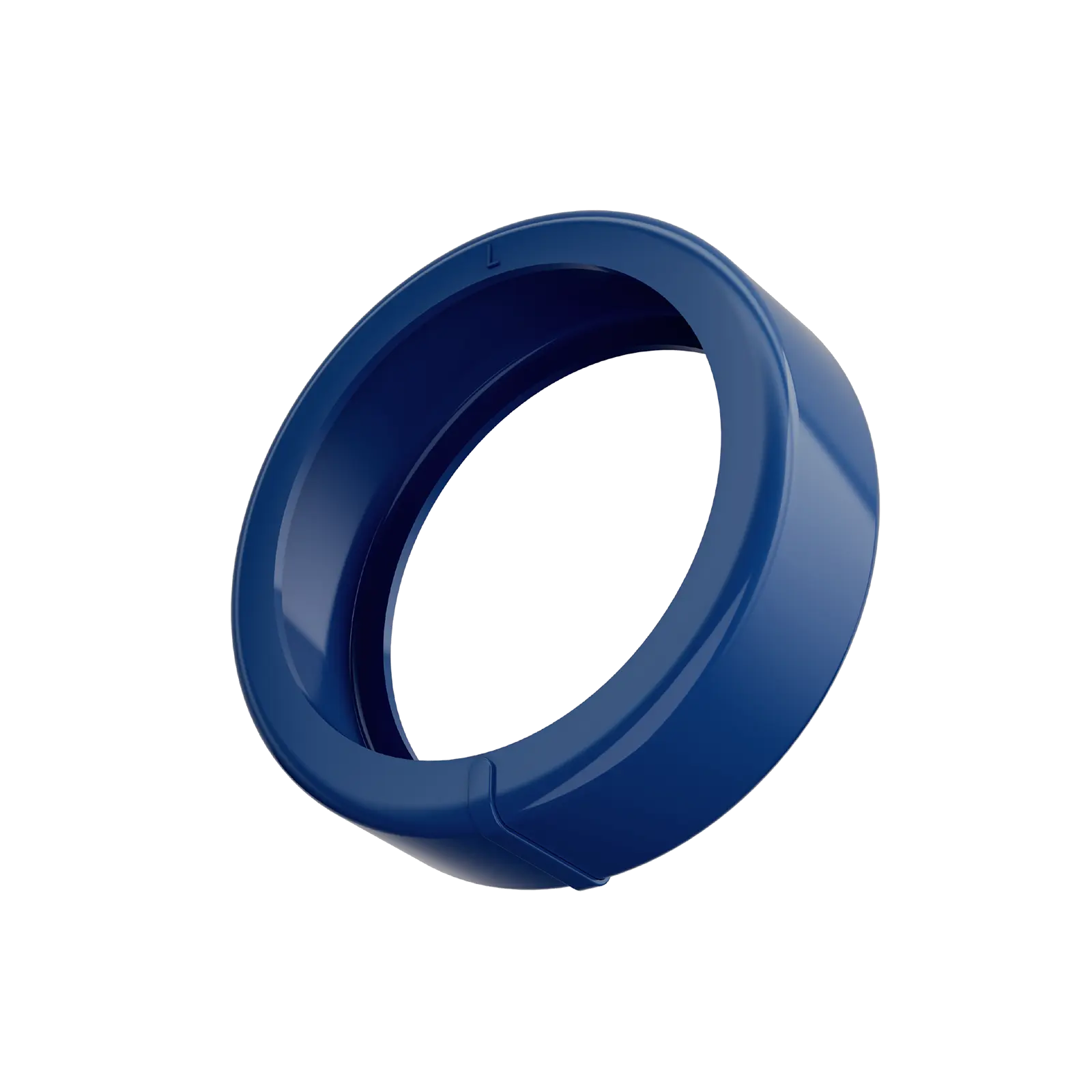 Blue medical silicone ring protector. Lightweight, hypoallergenic design, ideal for sleep monitoring and health tracking.