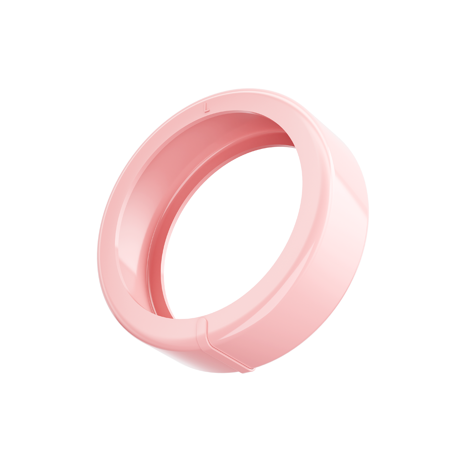 Pink medical silicone ring protector. Lightweight, hypoallergenic, and designed for sleep and health tracking.