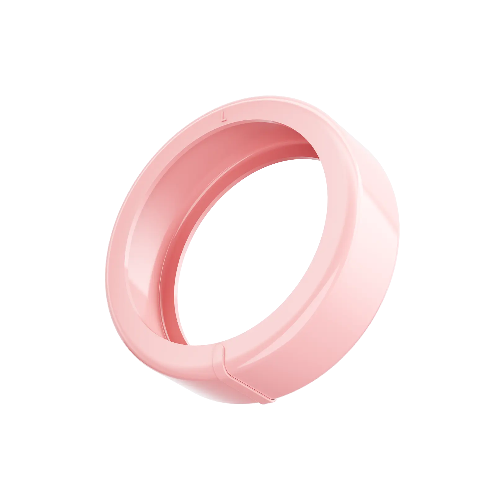Pink medical silicone ring protector. Lightweight, hypoallergenic, and designed for sleep and health tracking.