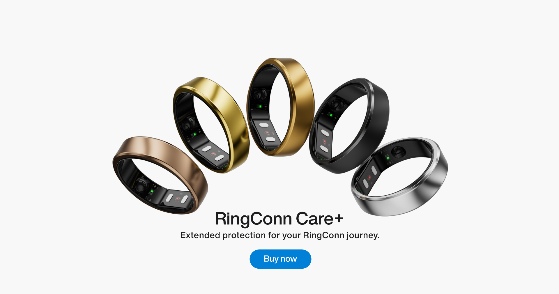 Smart rings in various colors. Advanced health tracking wearable.