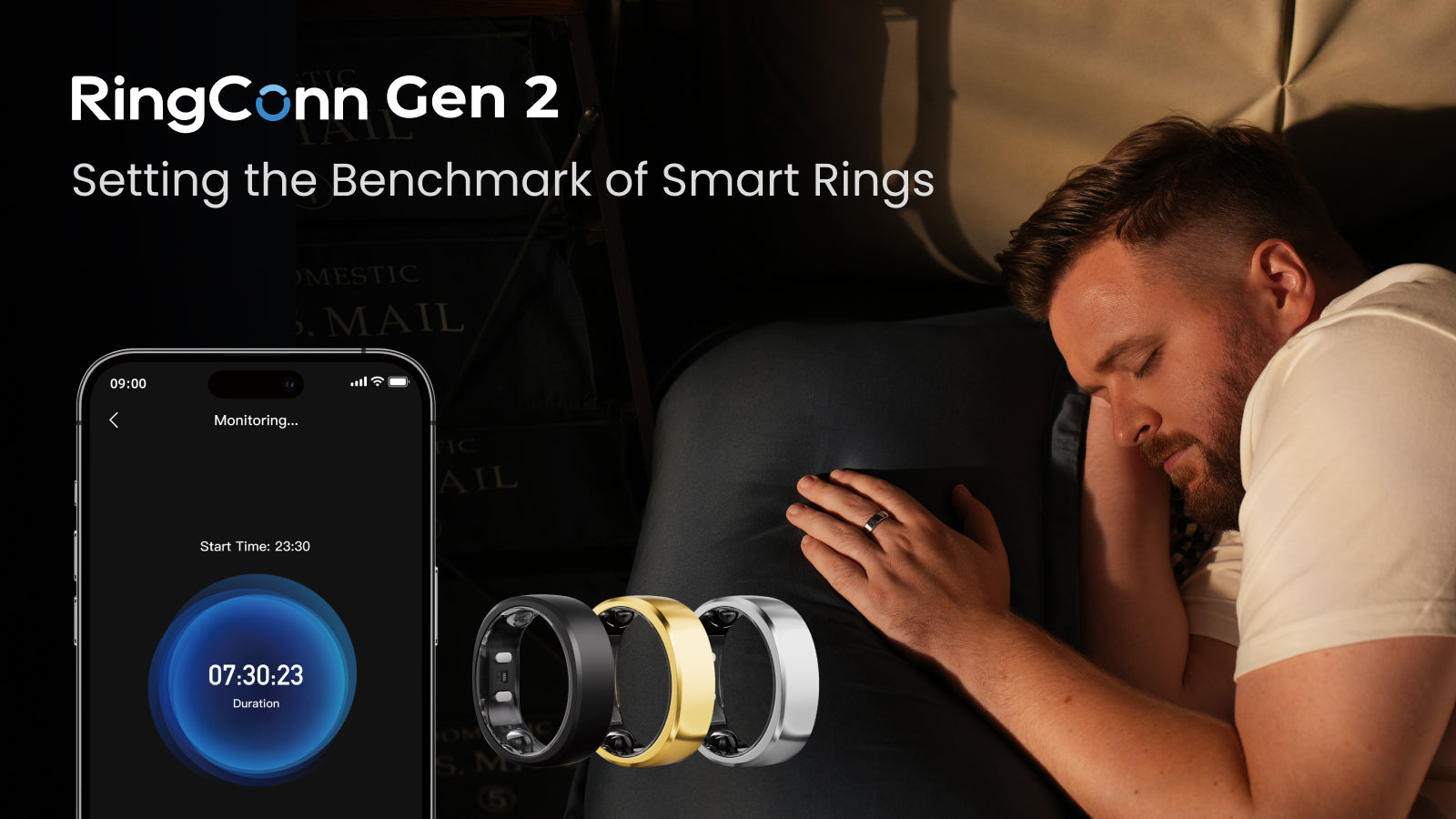 RingConn Gen 2 Smart Ring: Pioneering Sleep Apnea Detection with Unmatched 10 - 12 Days Battery Life